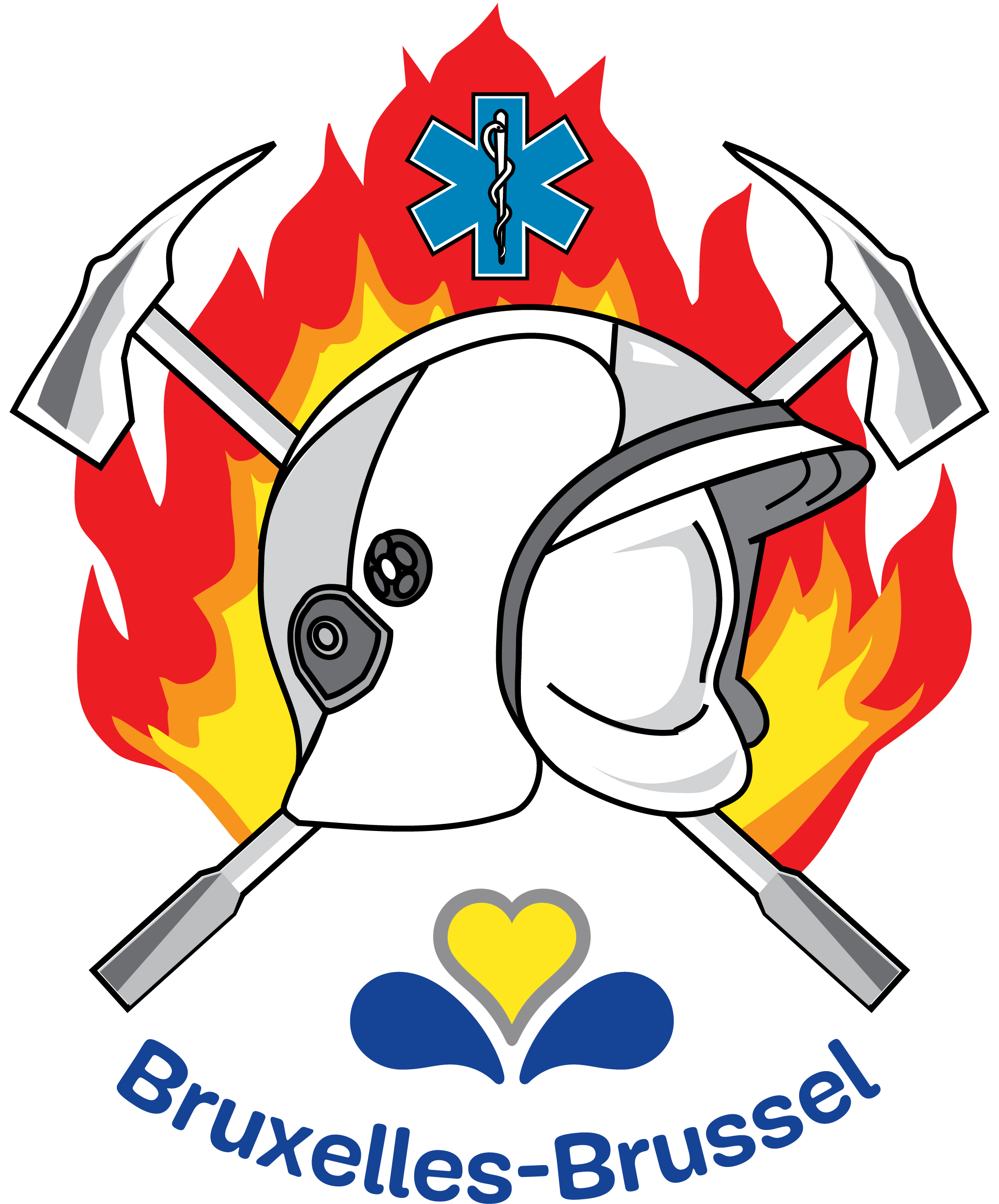Logo pompiers bruxelles
