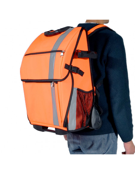Tools range Technician rolling backpack Hight Visibility 40E01FW 207,00 € - backpack dedicated to transport tools and PPE.