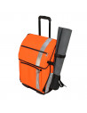 Tools range Technician rolling backpack Hight Visibility 40E01FW 197,00 € - backpack dedicated to transport tools and PPE.