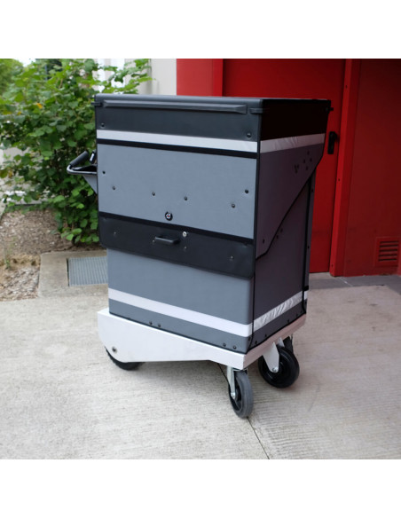 Distri LAST MILE 400 - Chariot manuel ou électrique destiné à la livraison de colis, lettres, bacs alimentaires et sacs de co...