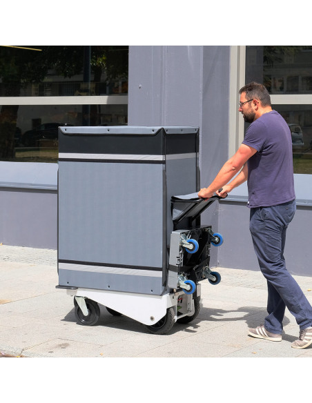 Distri LAST MILE 600 - Chariot manuel ou électrique destiné à la livraison de colis, lettres, bacs alimentaires et sacs de co...