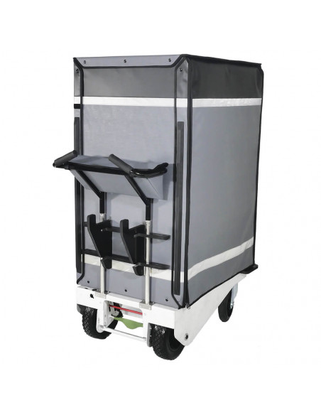 Distri LAST MILE 600 - Chariot manuel ou électrique destiné à la livraison de colis, lettres, bacs alimentaires et sacs de co...