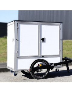Distri D-BOX - Contenant robuste pour triporteur, scooter et vélo cargo - Chariot manuel ou électrique destiné à la livraison...