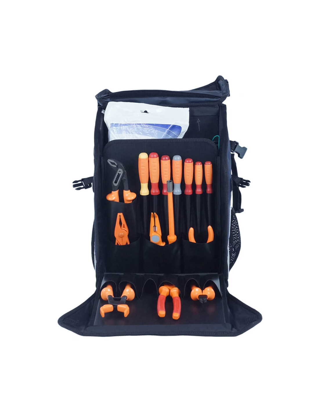 Sac a dos porte-outils a ouverture complète