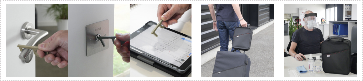 Sacoche Hygie - accessoires complet pour se protéger des virus