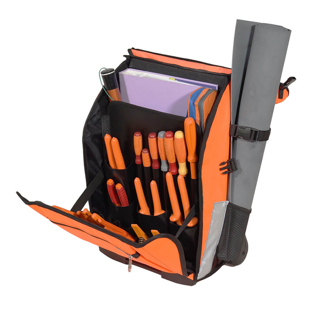 Hight visibility Technician rolling backpack 