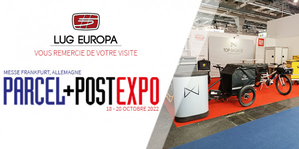 Lug Europa vous remercie de votre visite au salon Parcel+Post Expo !